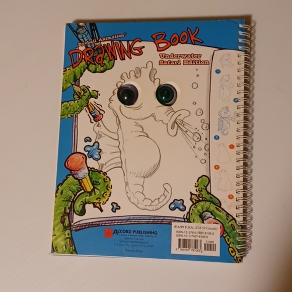 EYEBALL ANIMATION DRAWING BOOK UNDERWATER SAFARI - Picture 2 of 3